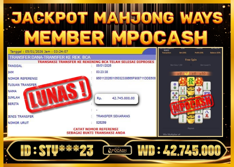 MPOCASH JACKPOT MAHJONG WAYS